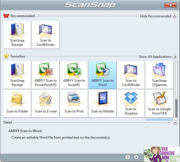 Scansnap Linked Applications Word For Mac
